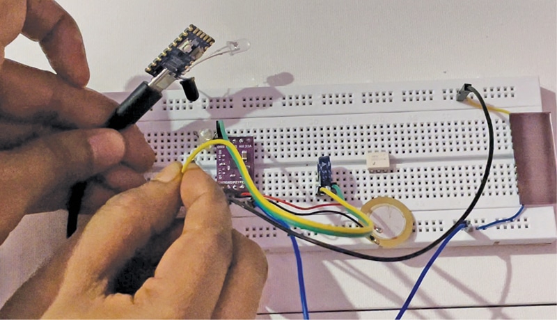 Fig. 1: Author’s prototype on a breadboard