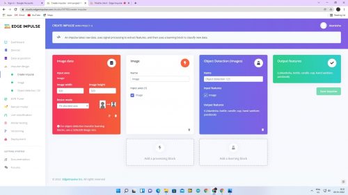 Edge Impulse Dashboard