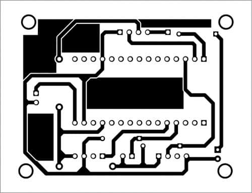 PCB layout for sensor node