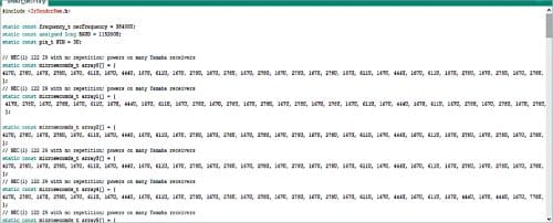 IR remote code 