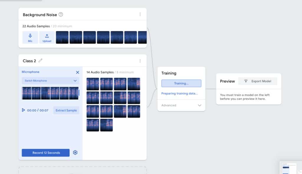 Machine Learning Model with Google Teachable Machine