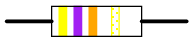 Yellow-Violet-Orange-Gold Resistor Color Code