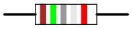 Brown-Green-Grey-Silver-Red Resistor Color Codes