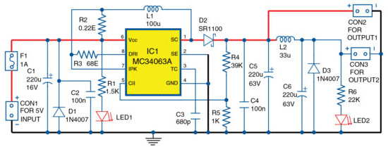 5V DC To 48V DC Converter