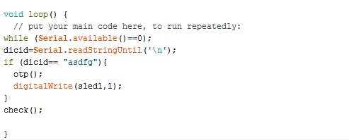 Arduino Code for Smart Wireless Locking System