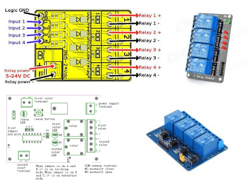 5 Volts operated relays