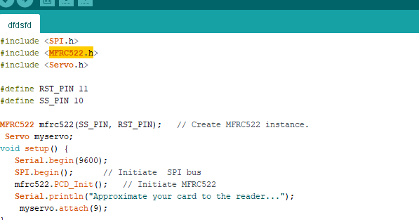 RFID Contactless Lock Code